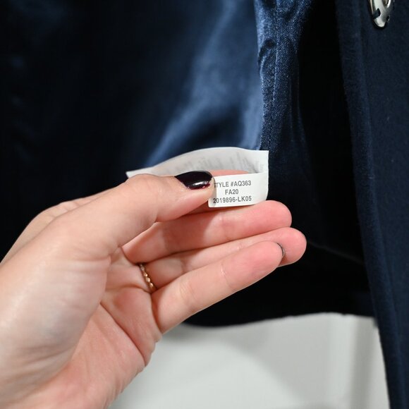 J. Crew Size XS Blue Blazer-coat in Italian wool-cashmere - Picture 4 of 11